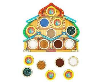 Игра тактильная по системе Монтессори "Теремок"