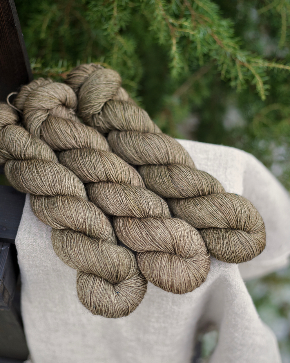 Носочный меринояк "Светлый хаки"