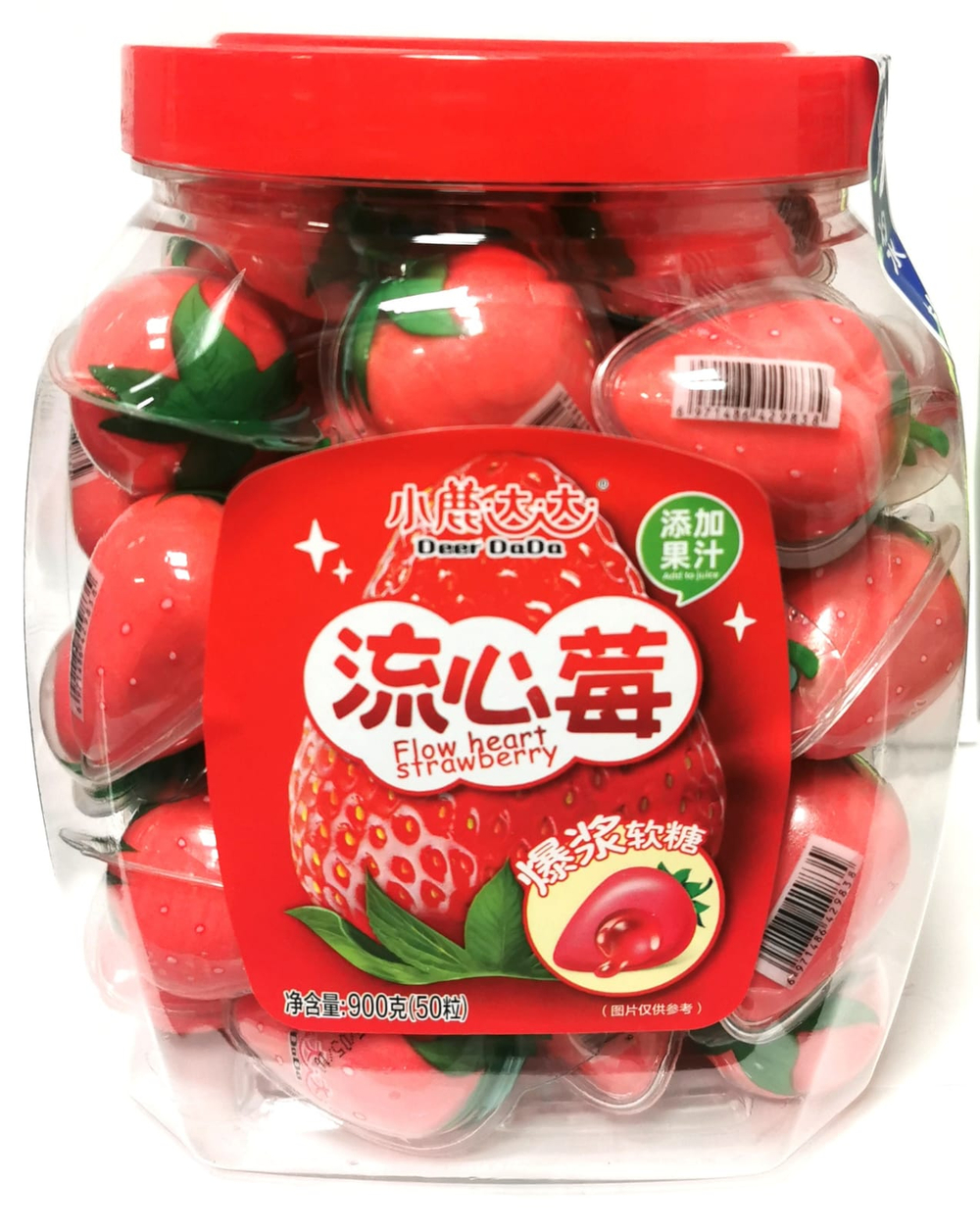 Мармелад Deer DaDa Клубника с жидкой начинкой 50шт*18гр