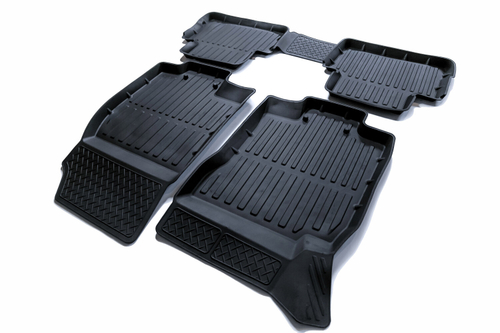 Коврики резиновые в салон 3D PREMIUM для Nissan Qashqai RUS (2014-) SRTK.PR.NS.QASH.RUS.14G.02X62