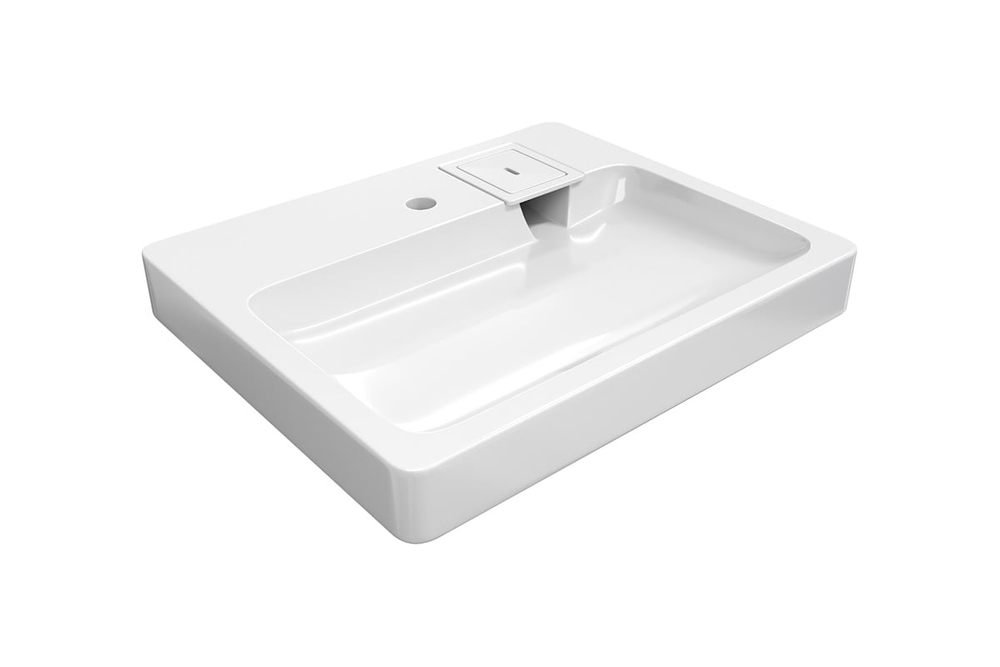 Раковина над стиральной машиной Teymi Kati Pro 60x50 литьевой мрамор T50411