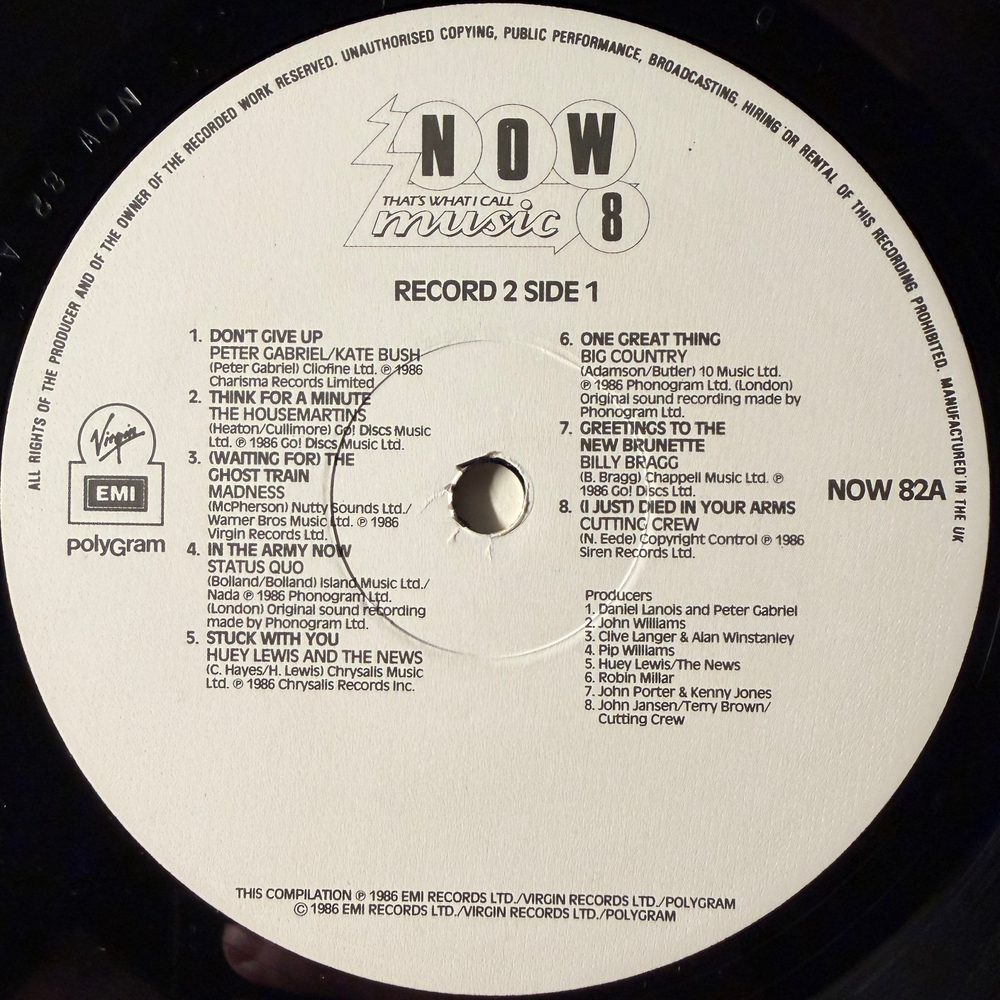 Сборник Now That's What I Call Music 8 2LP (Англия 1986г.)