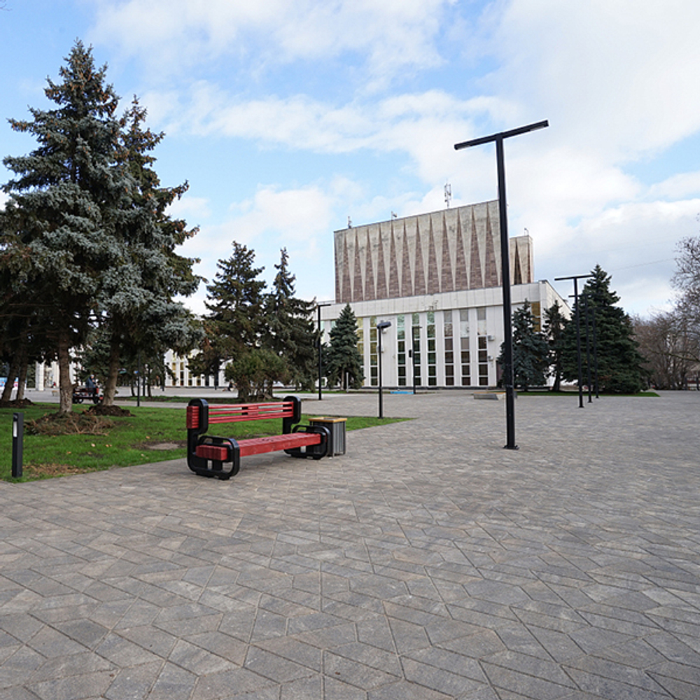 Тротуарная плитка ТРАПЕЦИЯ Листопад гранит Старый замок