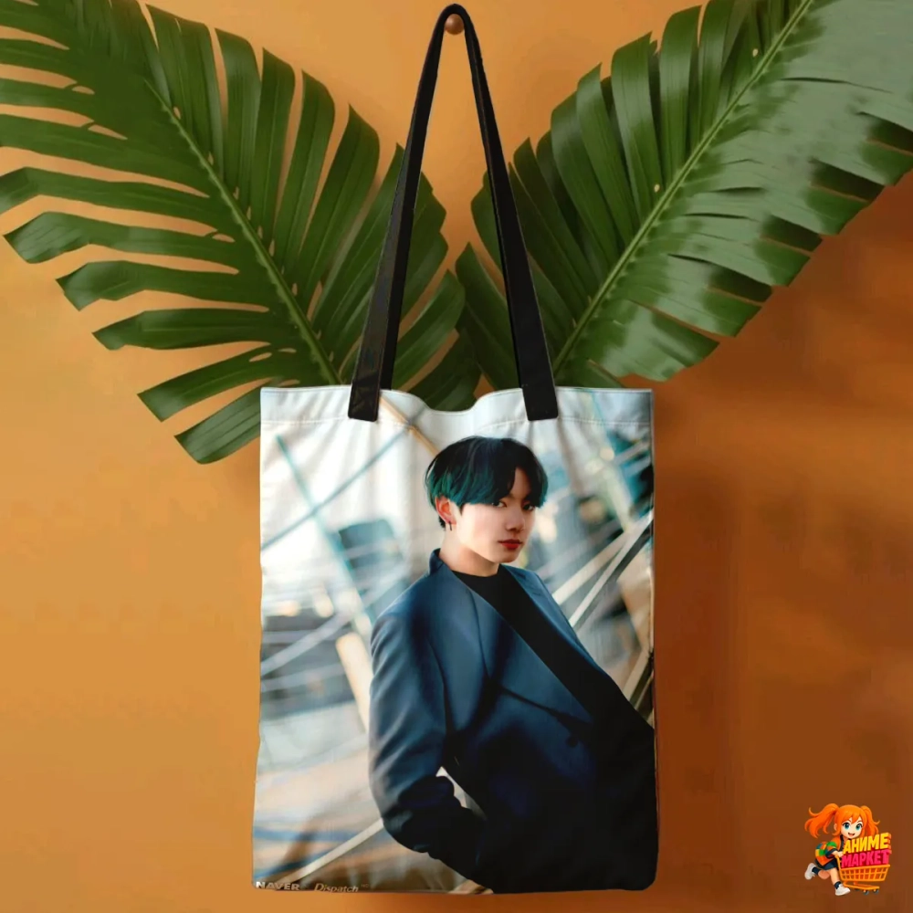 Сумка шоппер с принтом BTS