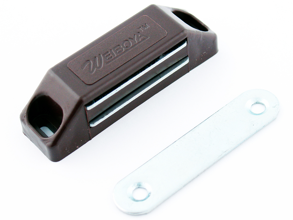 Магнитная защёлка большая коричневая