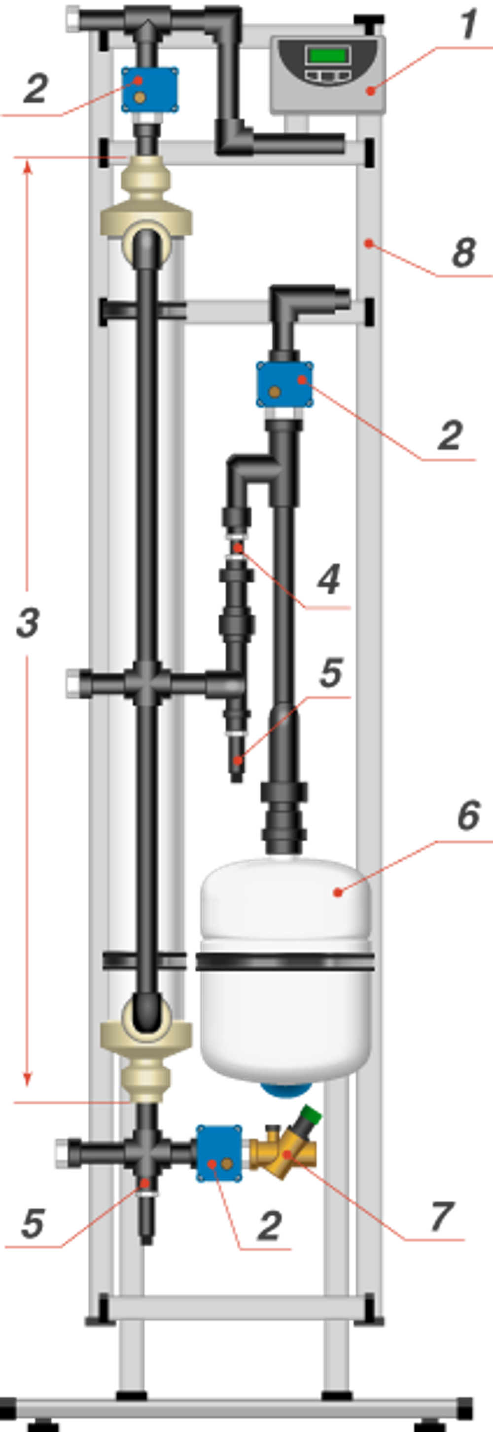 Ультрафильтрационная установка Аквафор-УЛЬТРА 28-F(W)-1-1 (1,6 м3/час)