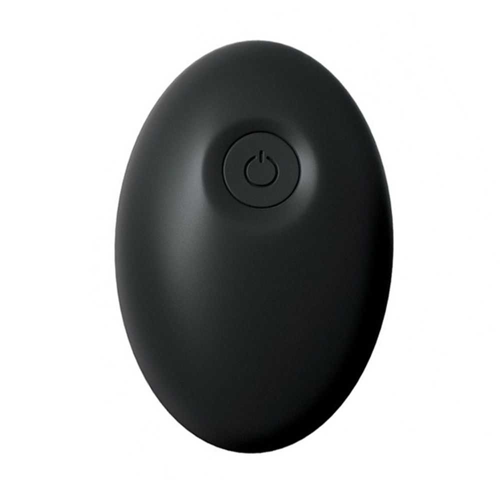 Черный силиконовый вибромассажер простаты 14,2см с пультом ДУ PipeDream Anal Fantasy Elite Collection Remote Control P-Spot Pro 4771-23