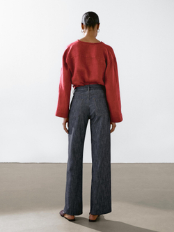 Massimo Dutti Джинсы прямого кроя со средней посадкой, темно-серый