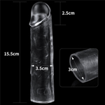 Прозрачная насадка-удлинитель Flawless Clear Penis Sleeve Add 1 - 15,5 см. (Цвет: прозрачный)