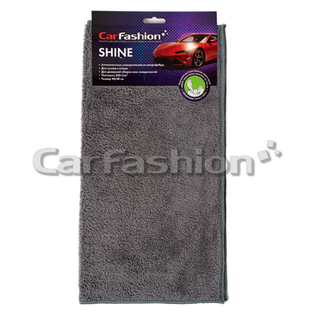 Салфетка микрофибра "CarFashion SHINE" серый 40х40см 90009