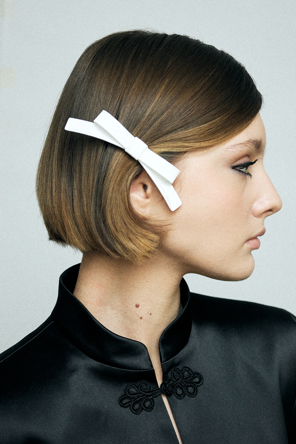 Бант "Стрекоза" XS белый