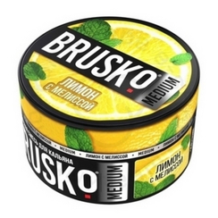 Бестабачная смесь для кальяна BRUSKO, 250 г, Лимон с мелиссой, Medium (M)