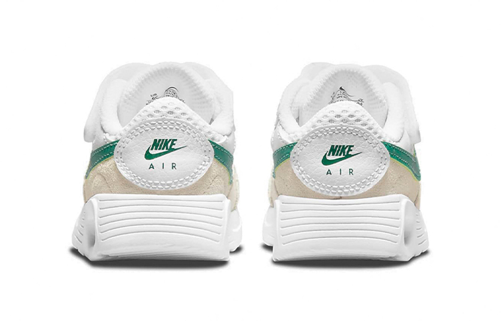 Baby Nike Air Max Velcro shock absorption non-slip wear-resistant low-top running shoes beige green