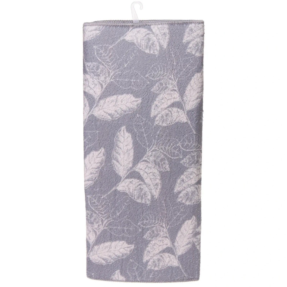 Коврик для сушки посуды 38*50см «Листья» серые