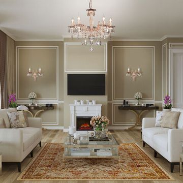 3281/2 / настенный светильник /   белый с золотом/тонированный хрусталь Strotskis