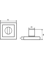Накладка на ручку Фабрика замков A 2 BK SN СТ-00000224