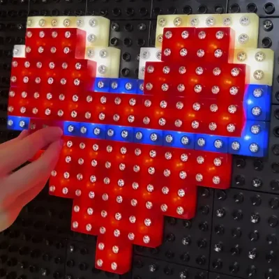 Светящийся конструктор на стену развивающая панель (56х56 см) Х4