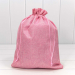 Мешочек 30х40см Лен искусственный (Розовый)