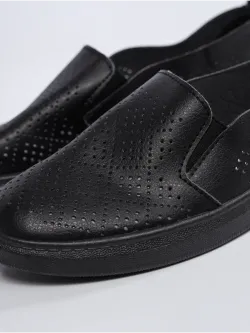 Мокасины летние с перфорацией