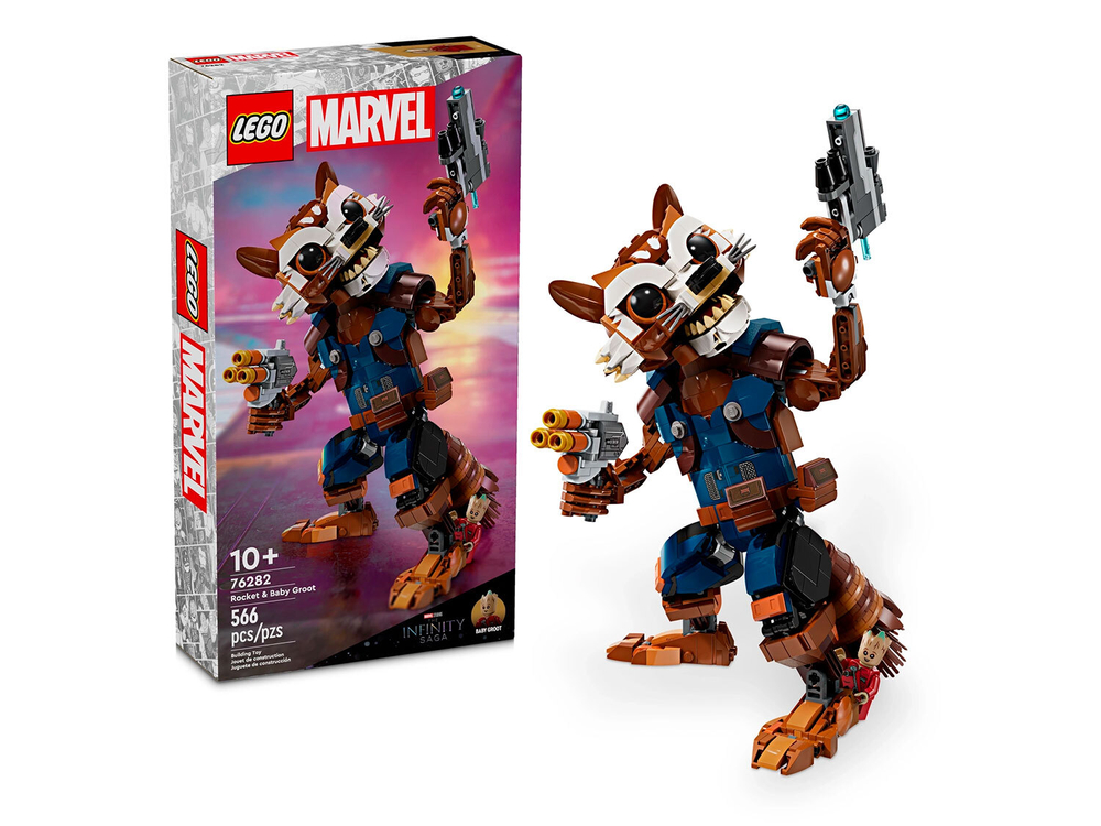 LEGO Super Heroes 76282 «Енот Ракета и малыш Грут» — Стражи галактики