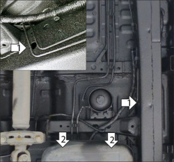 Усиленная защита топливного фильтра (2 мм, сталь) для JAC T6 2019-, Sollers ST6 2023- Motodor.78307