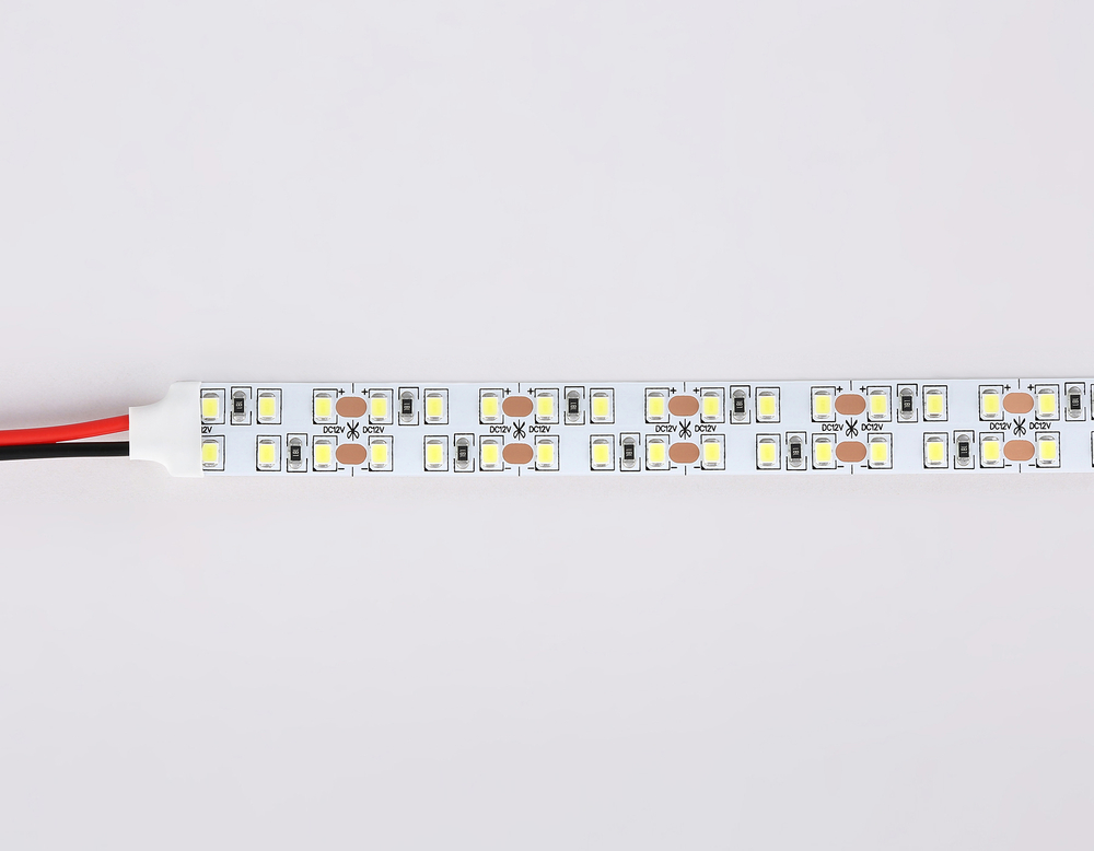 GS1603 2835 240Led/ 19.2W m/ 12V IP20 6500K/ 5000*14*1.2mm (2 конт.)