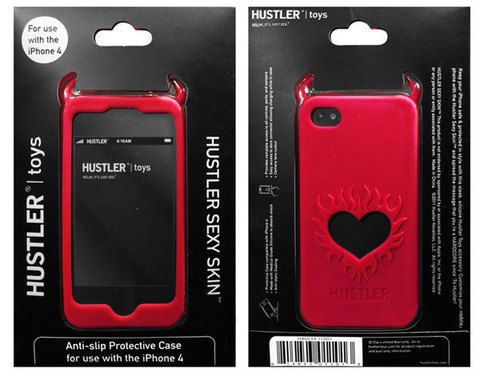 Красный чехол HUSTLER из силикона для iPhone 4, 4S