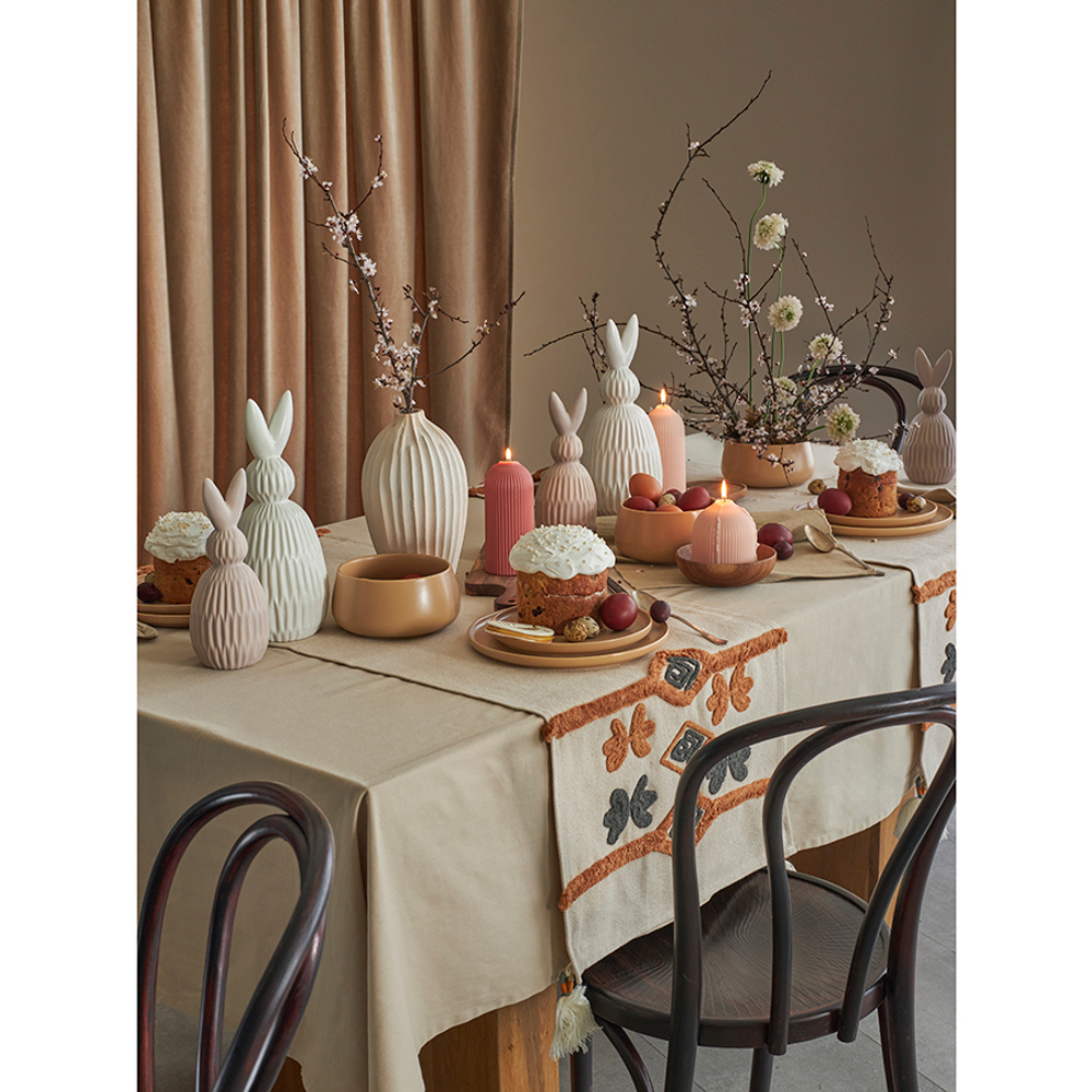 Скатерть из хлопка бежевого цвета из коллекции essential, 170х170 см