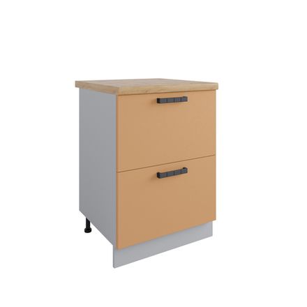 Кухня Модуль СК2 600 Ройс Горчица Скин