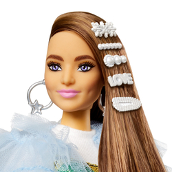 Кукла Barbie Экстра в радужном платье GYJ78