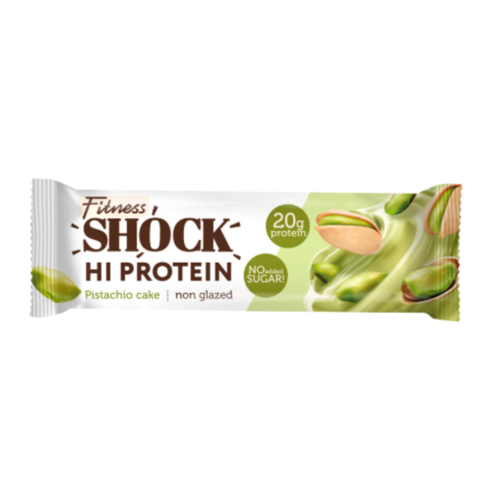 Протеиновый батончик HI PROTEIN FitnesShock 60 гр. Фисташковый десерт