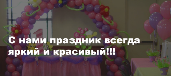Оформление воздушными шарами