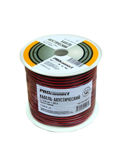 Кабель Stereo 2х0.5 К/Ч (уп.100м) PROCONNECT 01-6103-6