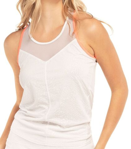 Топ теннисный Lucky in Love Animal Instinct Wet And Wild Tank - white