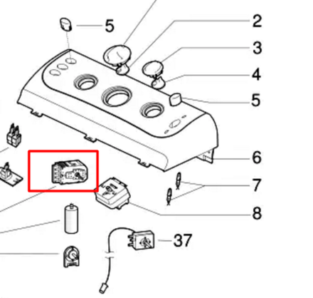 Таймер для стиральной машины Indesit (Индезит)/ Ariston (Аристон) БОЛЕЕ НЕ ПОСТАВЛЯЕТСЯ - СНЯТ С ПРОИЗВОДСТВА