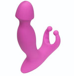 Розовый стимулятор простаты с усиками - 15 см. (Цвет: розовый)