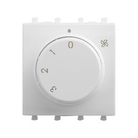 Механизм управления вентиляторами модульный, "Avanti", "Белое облако", 2модуля