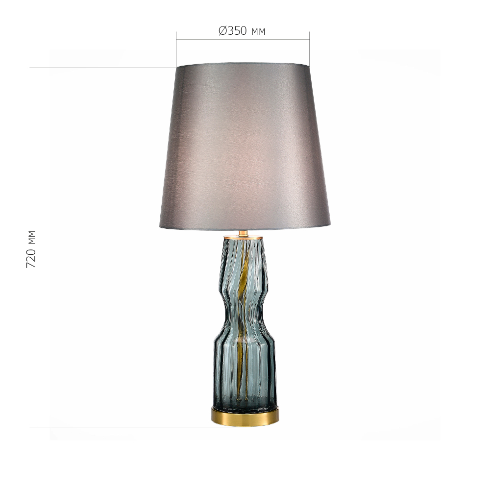 SL1005.104.01 Прикроватная лампа ST-Luce Дымчатый,Латунь/Серый E27 1*40W SAYA