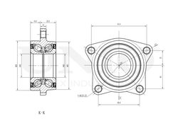 Ступица передняя (без ABS) UNIO HUB-20127