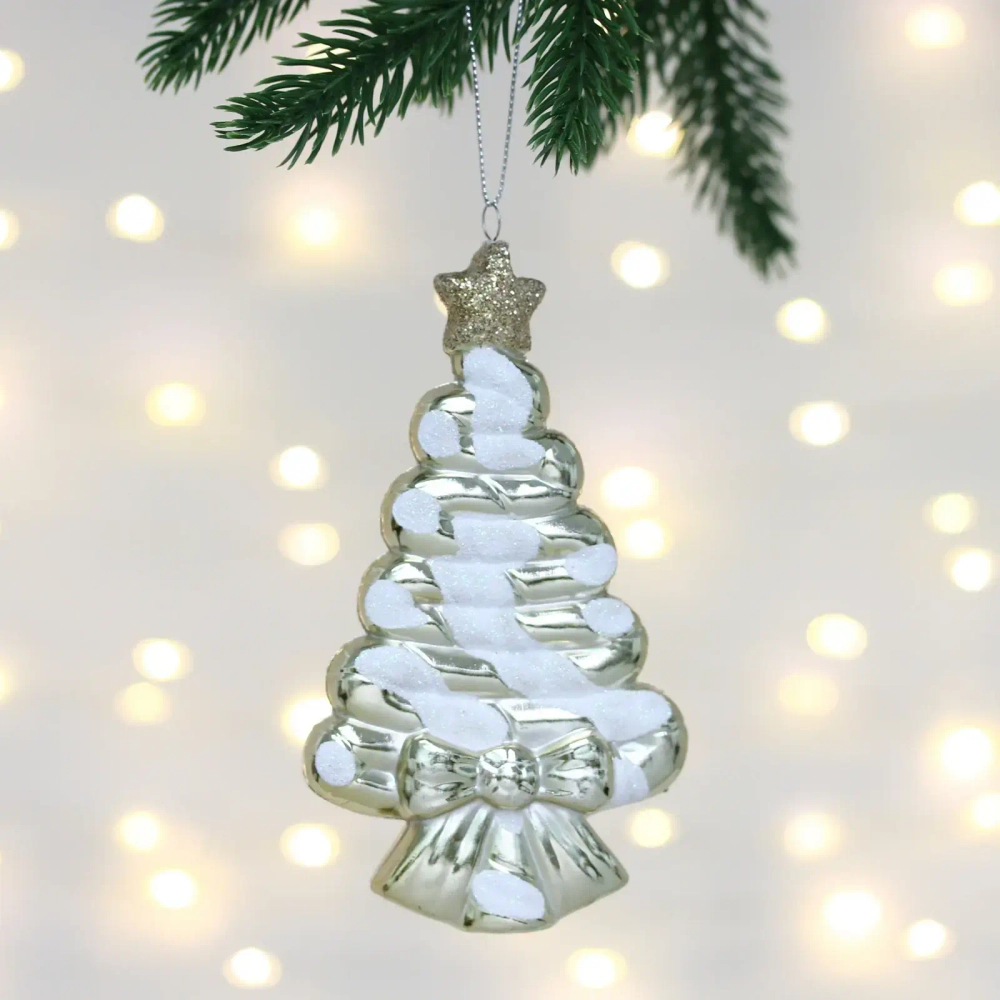 Елочная игрушка «Сладкая ёлочка» 7,5*1,5*14 см, Шампань