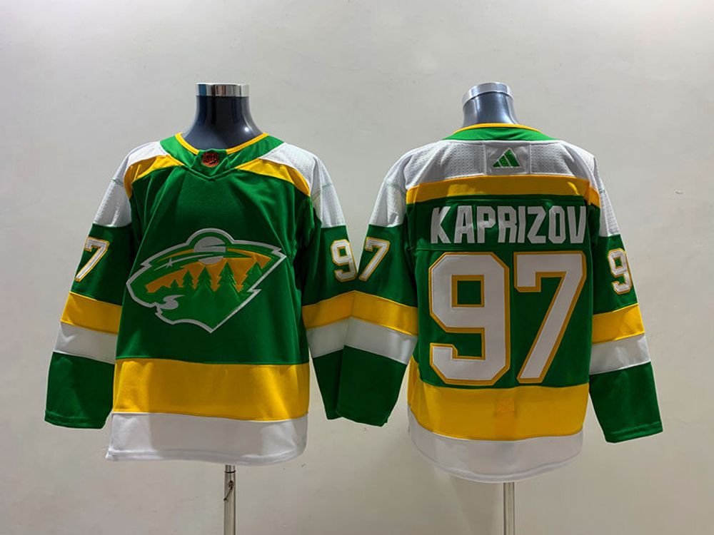 Купить хоккейный свитер Кирилла Капризова Minnesota Wild в Москве - ADIDAS REVERSE RETRO 2022