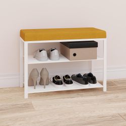 Банкетка "Торонто 23S"  (Белый/Бежевый)