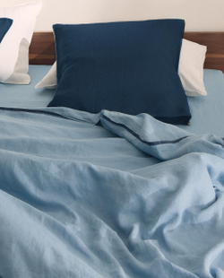Пододеяльник Zara Home хлопок, лён 100%, однотонный, 4126/088