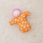 Вальдорфская кукла "Малыш в розовой шапочке", 7 см