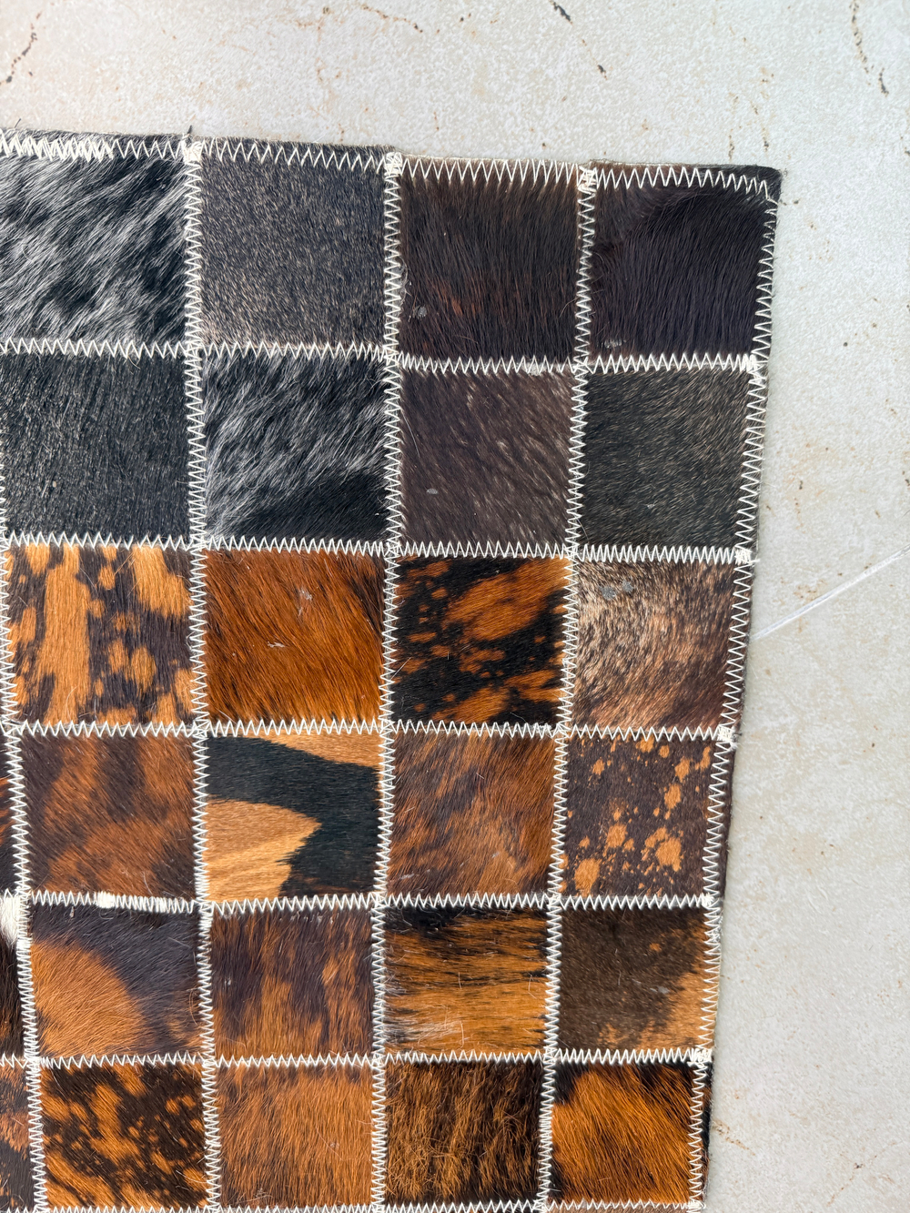 Ковер овальный натуральный Телячья шкура