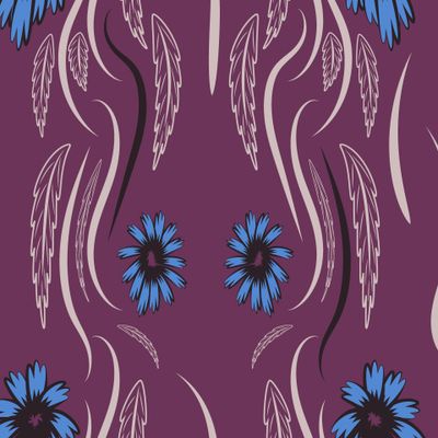 Folk flowers print Floral pattern Ethnic art