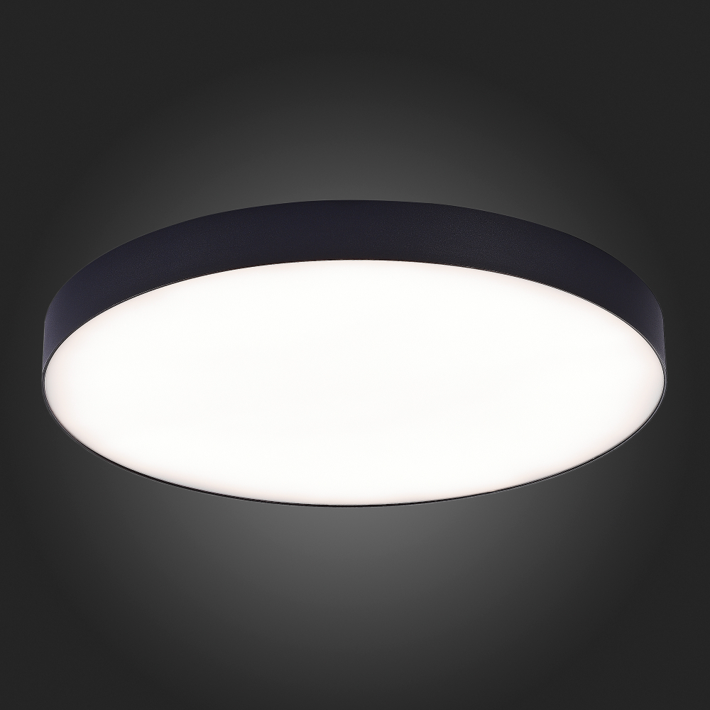 ST606.442.96 Светильник потолочный Черный LED 1*96W 4000K 8 640Lm Ra&gt;85 120° IP20 D600xH55 185-265V