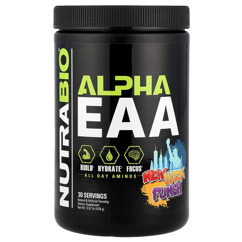 NutraBio, Alpha EAA, New York Punch, 438 г (0,97 фунта)