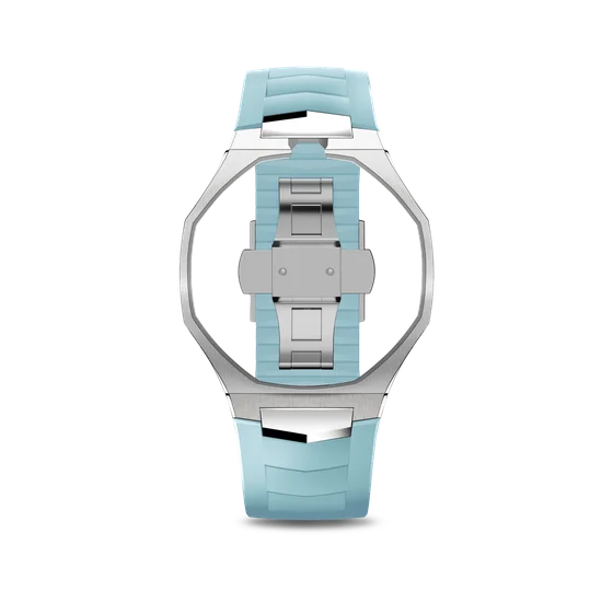 Корпус для часов POP-Swatch x AP - Голубой и Фиолетовый - Комплект из 2 ремешков