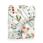 Сатиновая простынь на резинке ГЛОРИЯ 180х200 | цветочный принт